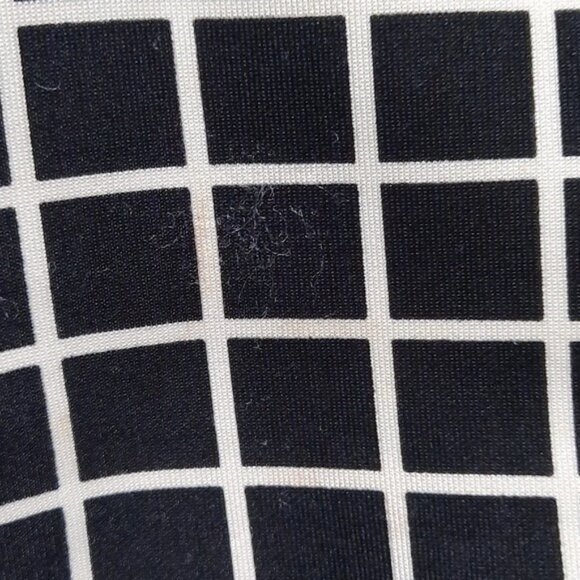 Zara Women Black White Check High Waisted Wide Leg Slit Pockets Shorts Size S - Picture 10 of 10